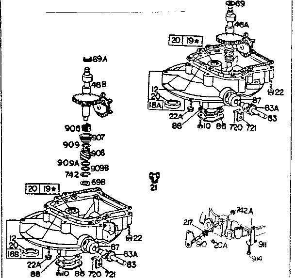 Sump Engine Diagram and Parts List for 93500-93599 0101 - 0101 Briggs and Stratton Engine